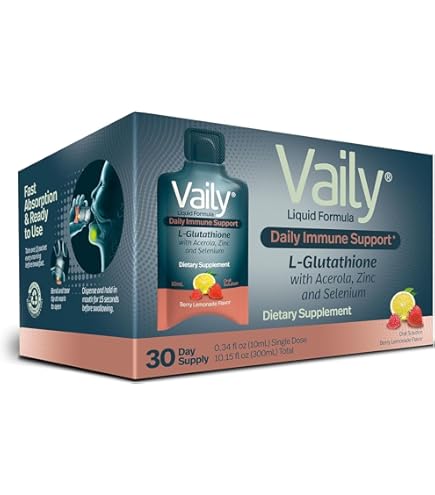 vaily glutathione Amazon.com: Vaily Immune Support Supplement for Adults - Liquid Glutathione  Supplement 860 mg w/Acerola Vitamin C Zinc & Selenium - High Potency  Antioxidant, Skin Health, Detox Every Day