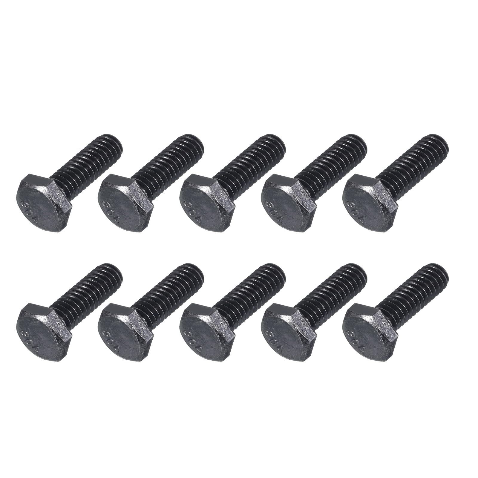 METALLIXITY Hex Head Bolts (1/4-20 x 3/4") 25Pcs, 304 Stainless Steel 18-8, Fully Threaded, External Hex Drive, Hex Head Screw Bolt, Black Oxide โ image 1