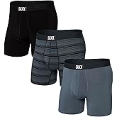 SAXX Underwear Co. Men's Underwear with Pouch Ultra Super Soft Boxer Brief Fly 3 Pack
