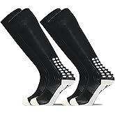 Yufree 4 Pairs Youth Grip Soccer Socks Grip Socks Kids Boys Girls Athletic Sport for Baseball Football Basketball