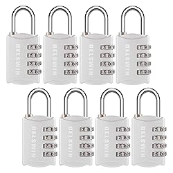 DELSWIN Small Combination Lock for Locker - 8Pack