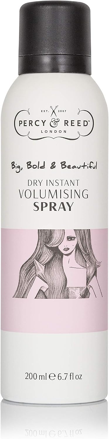 Percy & Reed Session Styling Dry Volumising Spray, Lightweight Mist, Instant Root Lift, Lasting Volume