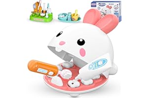 HAYXUN Dentist Kit for Kids - 31 Pcs Doctor Kit for Toddlers 3-5 Pretend Play Kit Toys for Role Play Pretend Playset Kit for Toddlers - Gifts Easter Basket Stuffers for 3-7 Years Old Girl