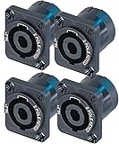 Neutrik NL2MP (Pack of 4) Chassis Mount Solder, 2