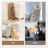EHEYCIGA L Shape Vertical Cat Scratcher 48cm High Cardboard Scratching Board view 3