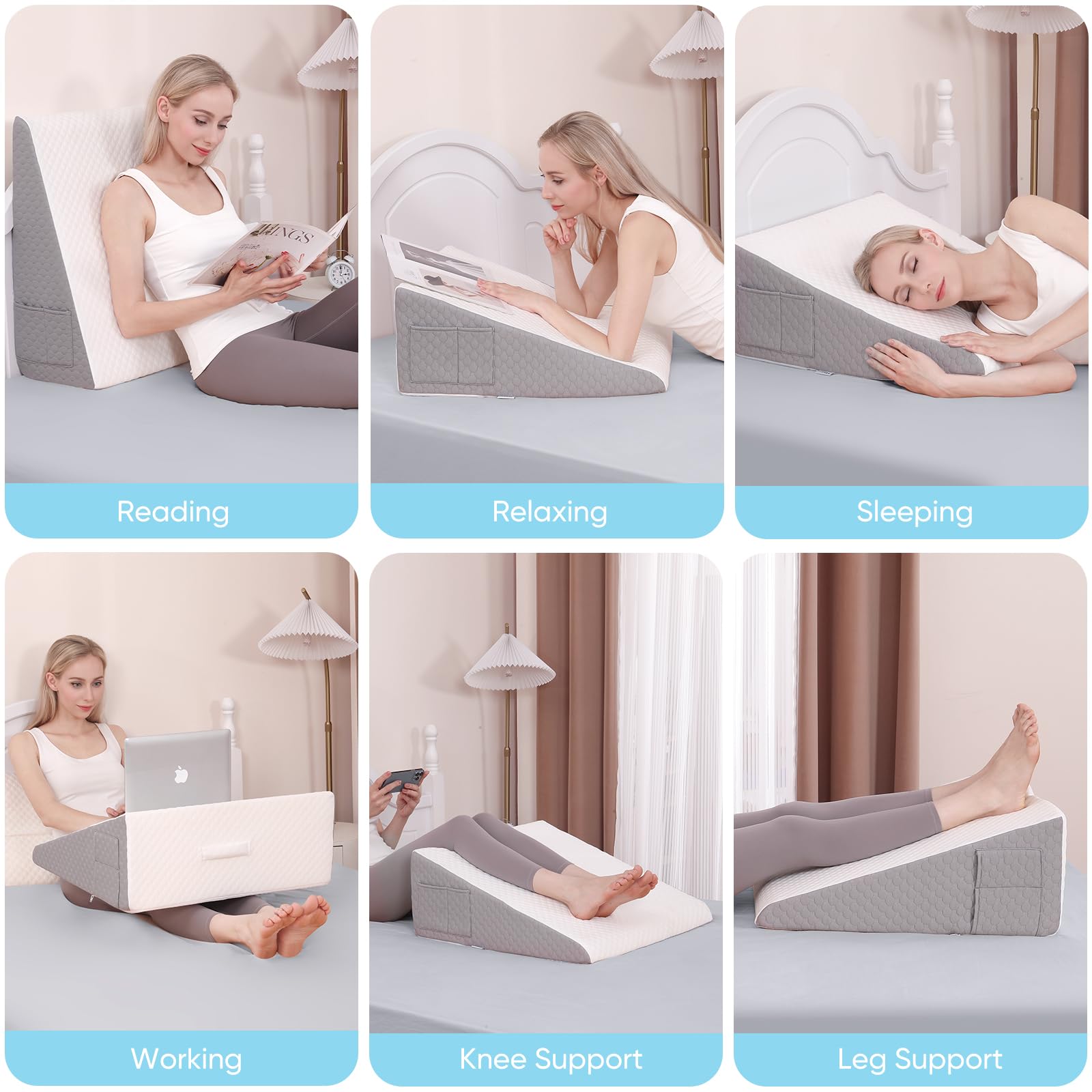 Forias Wedge Pillow for Sleeping,10