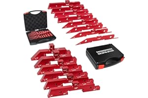 SIIIXS Router Table Setup Bars,14pcs Aluminum Precision Setup Blocks Height Gauge Set for Router Table Saw Accessories and An