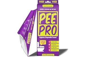 PEEPRO Pee Pro - Disposable Sanitary Urination Funnel | Female Freedom to Stand & Pee On The Go | 10 Count Value Pack + 2 Free Units | for Public Places, Travel, Camps, Hiking, Parties & Outdoor Activities