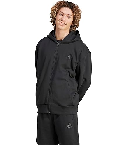 Independent Trading Co. Midweight Full-Zip Hoodie - Classic Navy Heather, Size Large, 80/20 Cotton Blend