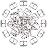 Swpeet 60Pcs 1 Inch / 25mm Heavy Duty Metal Ring Buckle Webbing Belts