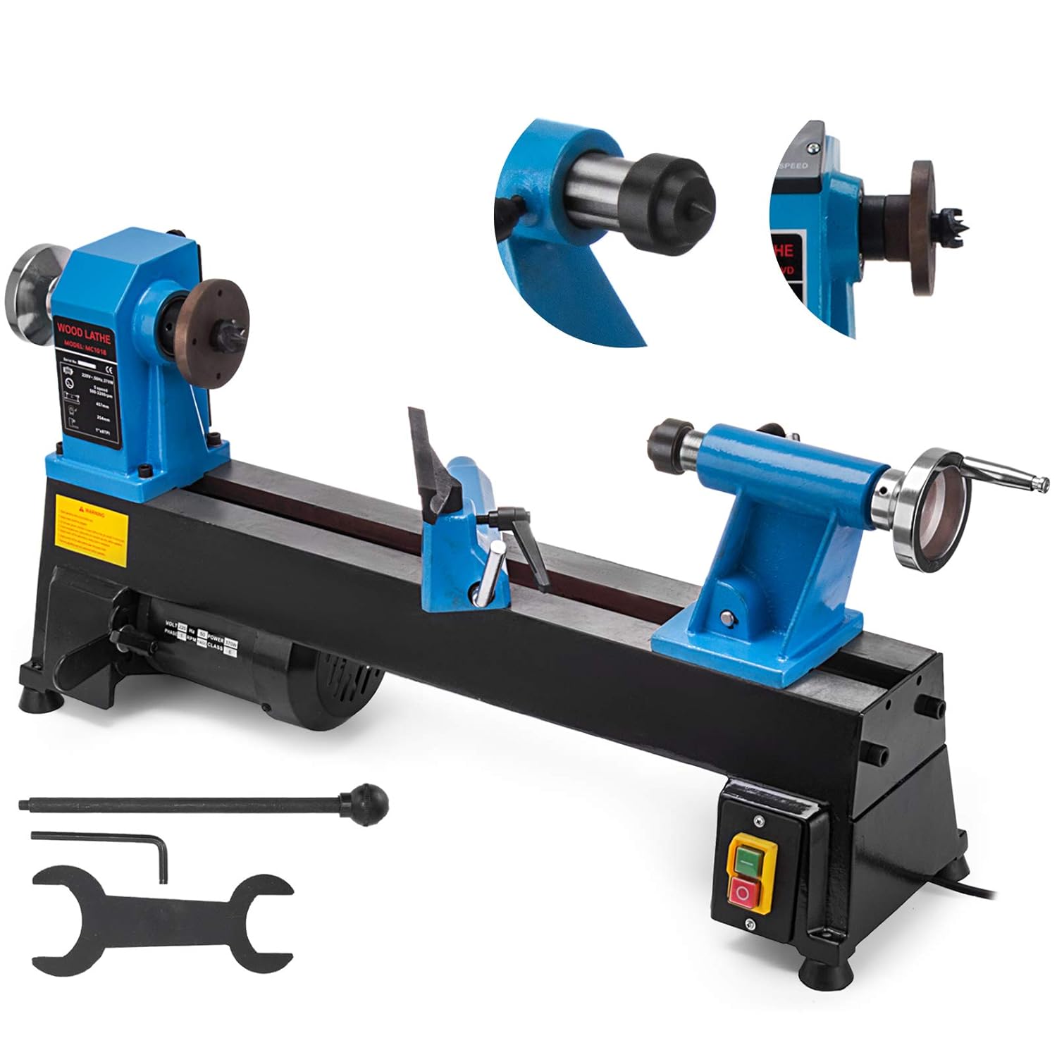 Amazon.com: Mophorn 10 x 18 Inch Wood Lathe Bench Top Heavy Duty Wood