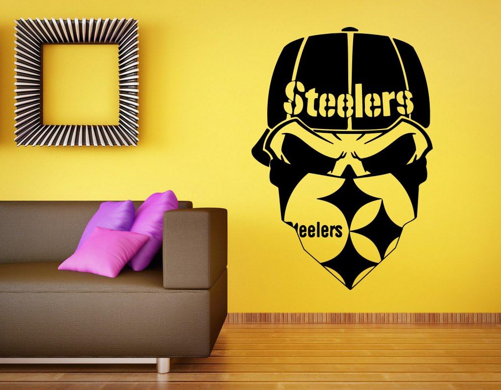 Amazon Com Pittsburgh Steelers Vinyl Decal Nfl Wall Sticker