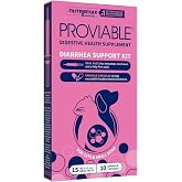 Nutramax Laboratories Proviable Digestive Health Supplement Kit with Multi-Strain Probiotics and Prebiotics for Cats and Small Dogs, with 7-Strains of Bacteria, 15 mL Paste and 10 Capsules