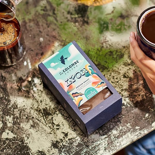 LA COLOMBE LYON WHOLE BEAN COFFEE, 12 OZ