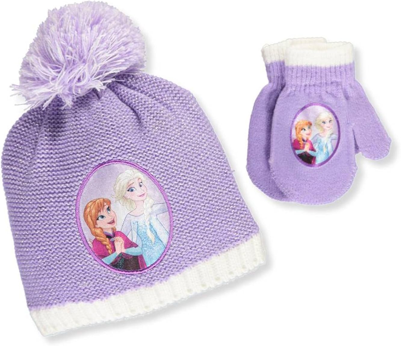 ANNA KNITTED BEANIE HAT GLOVES SET 