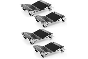 Car Wheel Dolly, 6000 lbs Car Moving Cart with Brakes, Set of 4 Piece, Heavy-Duty Vehicle Dolly, Moving Cars, Trucks, Trailer
