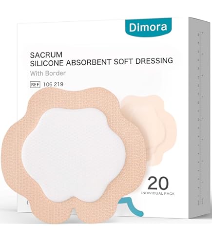 decubitus dressing Inspire Sacral Silicone Foam Large Waterproof Bandages for Wounds, Burns & Bed Sores Safe for Sensitive Skin, Adhesive Pad Sacrum Dressings for Post-Surgery Wound Care (7 x 7 in) (15 Color:Pure Black Product ID:AP1D105268_AE426_M BLACK POLKA DOT SILK