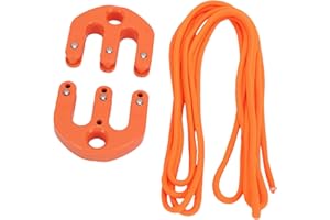 SENECESLI Portable Block and Tackle Pulley System, Lightweight Mini Hoist for Lifting Game Deer & Camping Gear, Stainless Ste