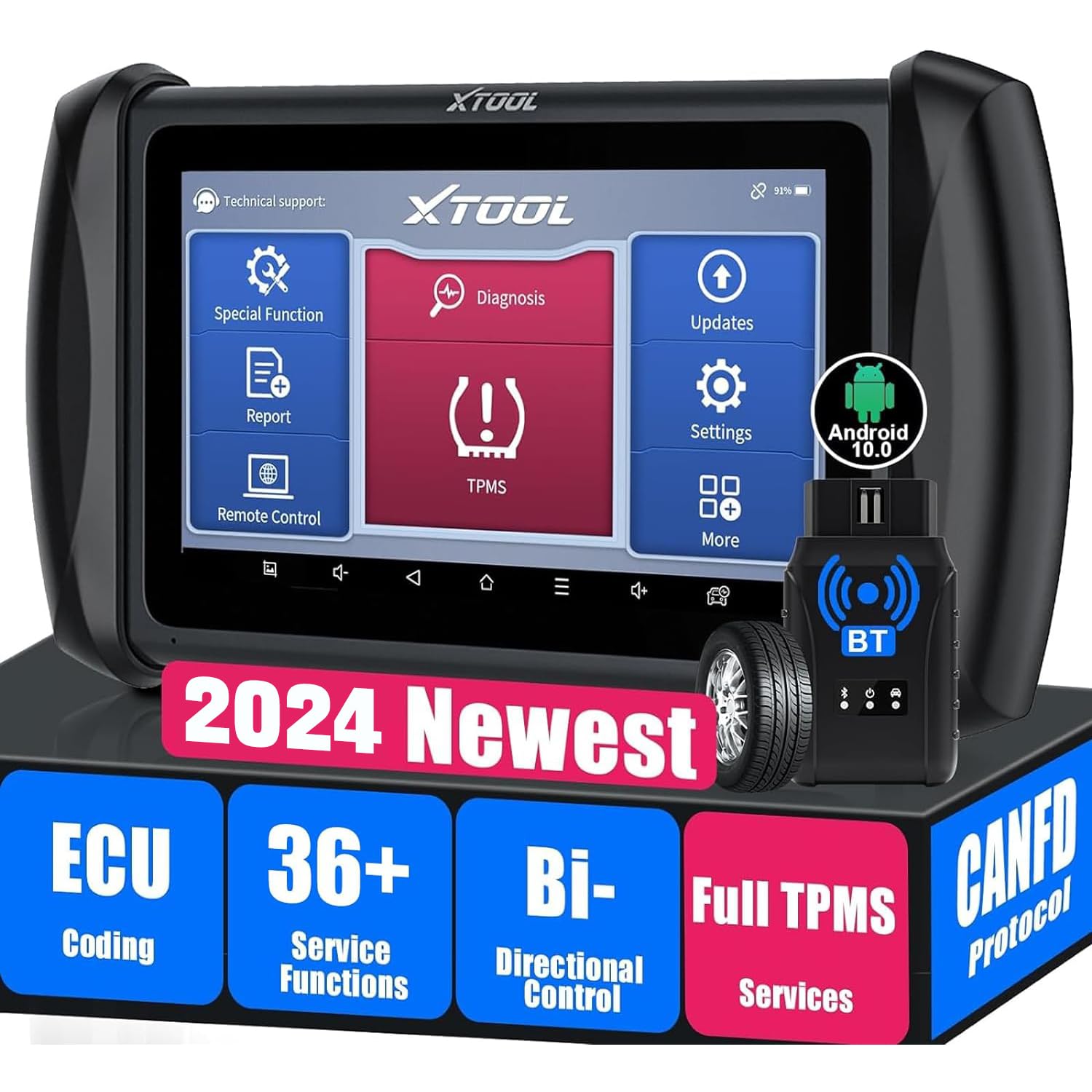 XTOOL InPlus IP819TP Automotive Scan Tool, Upgraded of IP616/D7/IP819