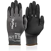 Ansell HyFlex 11-840 Ergonomic Abrasion-Resistant Nylon Spandex Nitrile Coated Industrial Gloves for Automotive, Fabrication