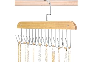 HARHANA Jewelry Holder Organizer Wall Mount Necklace Holder Necklace Organizer, Hanging Jewelry Organizer