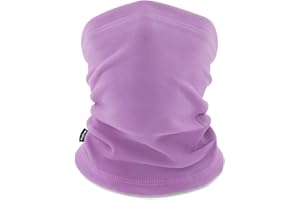 Vogium Kids Fleece Neck Warmer Gaiter - Winter Face Cover for Snow Play & School - Warm Elastic Tube Scarf for Boys & Girls