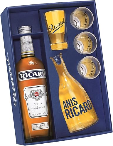Ricard Box Vintage Fifties 1 Ricard Bottle 1 Carafe And 4