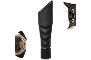 FUREATER Fur-EEL Pet Hair Removal Tool for Car & Home | Universal Vacuum Attachment for Dog & Cat Hair | Fits 1-1/4" or 1-3/8" Hoses | Lint Remover with Soft Rubber Bristles | Easy to Clean & Reuse