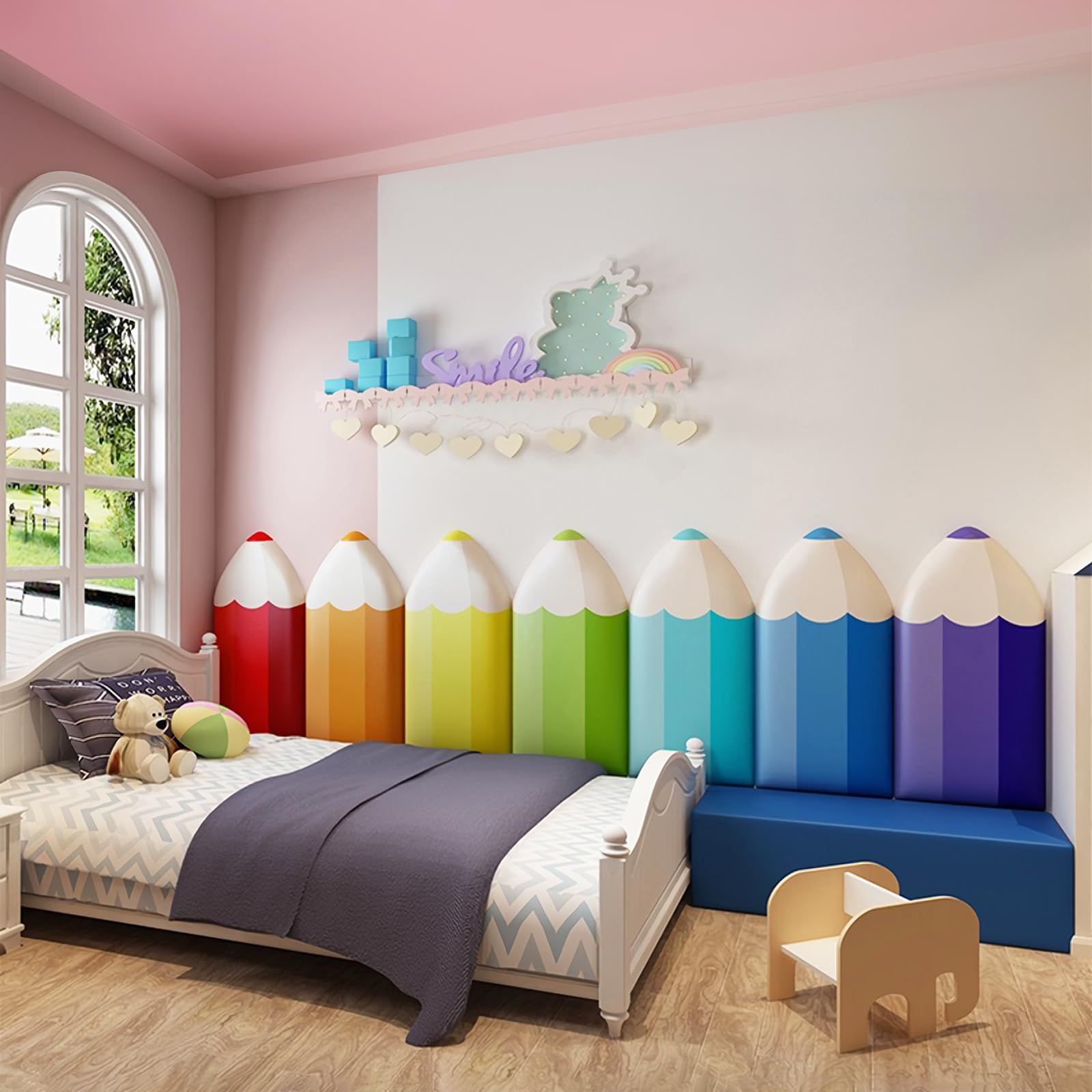 3D Anti-Collision Wall Padding, Pencil Shaped
