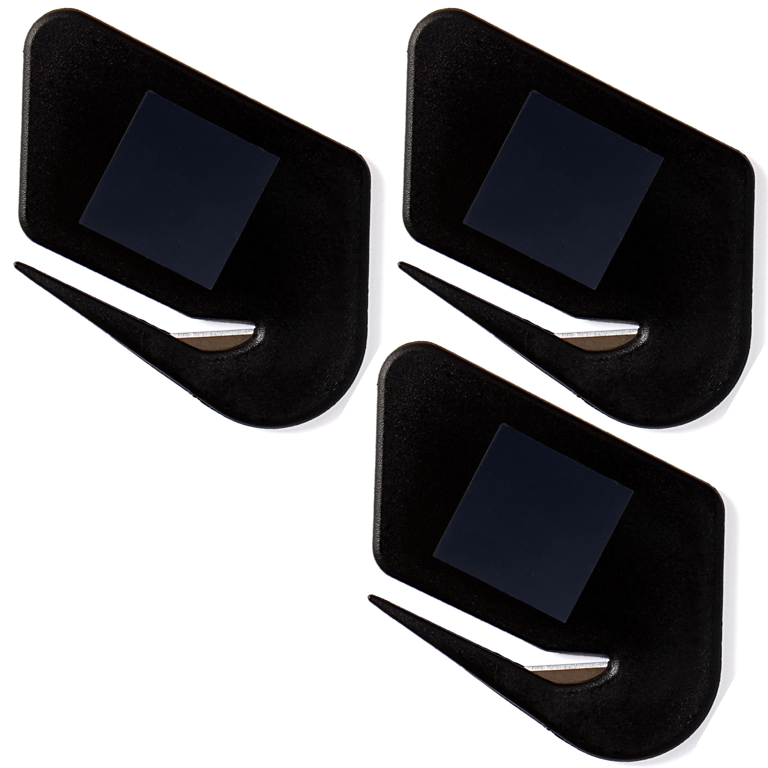 Photo 1 of Magnetic Letter Openers Envelope,3 Pack,Envelope Opener Slitter,Mail Openers Blade with Magnet,Letter Opener for Women,Envelope Cutter (Black)