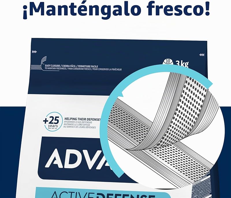 Frango adulto médio, ração adulta de raça média com frango, 3kg