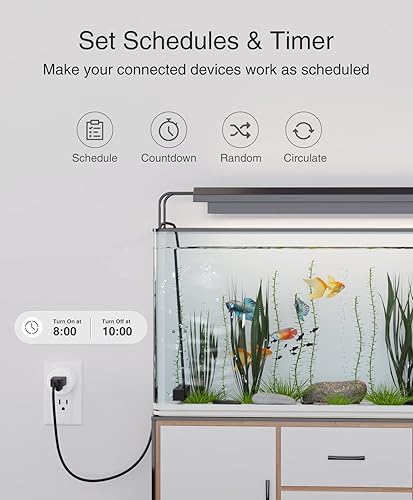 GHome Smart Mini Smart Plug Works with Alexa and Google Home, WiFi