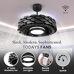 Todays Fans Bladeless Ceiling Fan with Lights