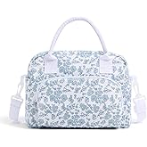 MAMONA Lunch Bag for Women Men Large Capacity Reusable Lunch Box Corduroy Insulated Cooler Tote Bags for Office Picnic