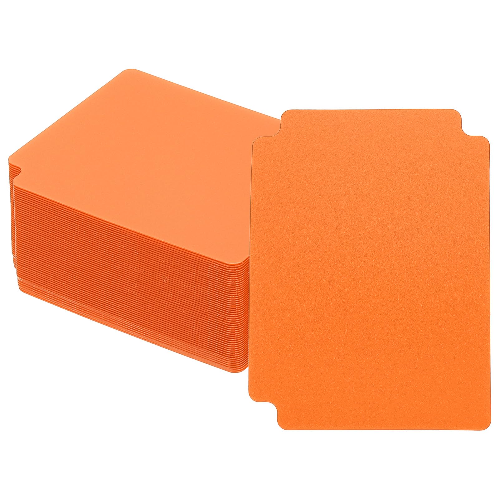 PATIKIL Trading Card Dividers, 50 Pcs Index Card Football Card Sorter Storage Boxes Organizer Tray Accessories for Sports Game Baseball Card, Orange