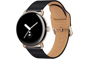 Leather Bands Compatible With Pixel Watch 4/3 45mm,Genuine Leather Strap Compatible For Women Men Google Pixel 3 Watch Band 4