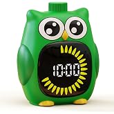 Doli Yearning Visual Timer for Kids, 99 Minute Countdown Timer Green | Owl Digital Timer for Home School Classroom Supplies Study, Silent Time Management Tool