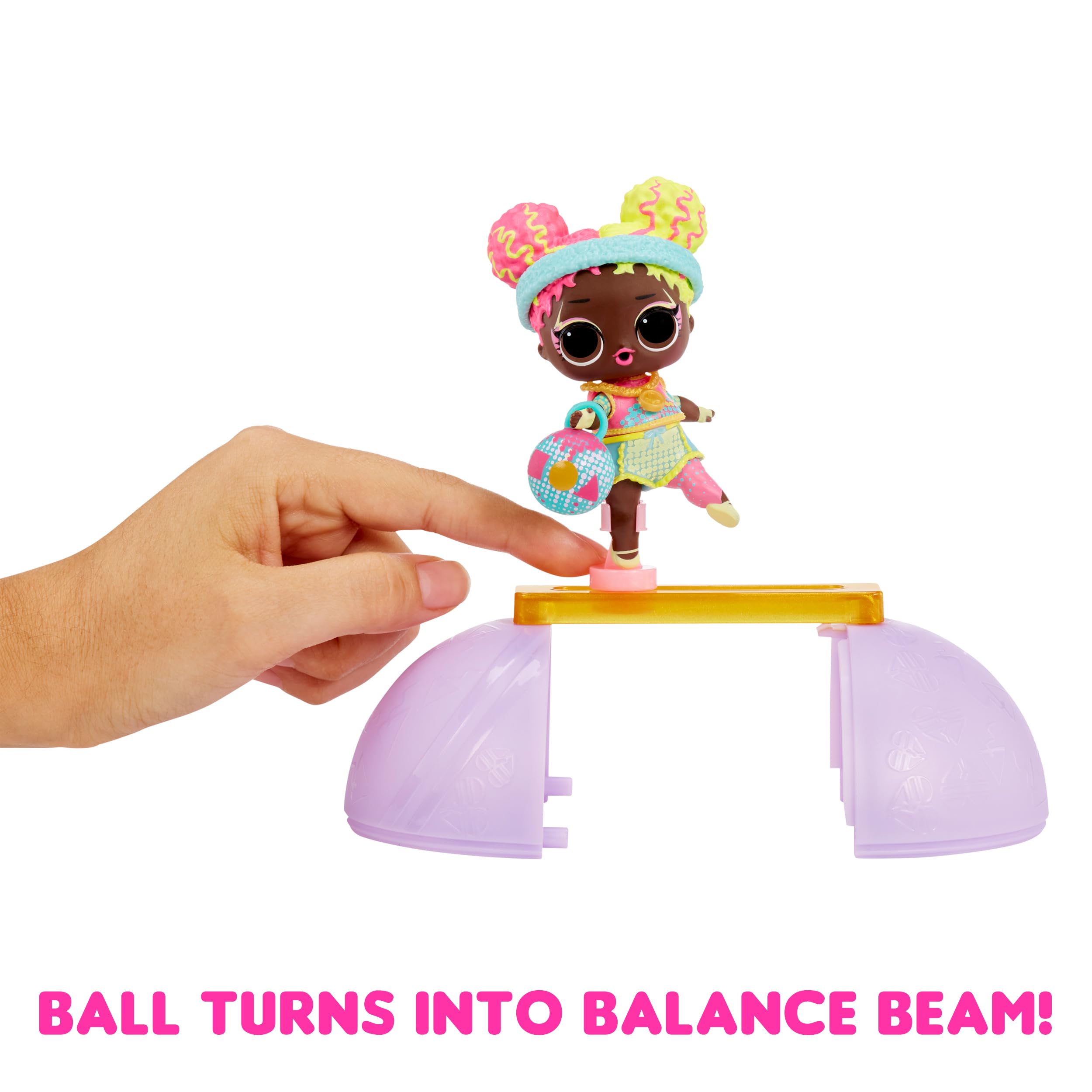 LOL Surprise All Star Sports Gymnastics with Collectible Doll, 8 Surprises, Gymnastics Theme, Balance Beam Ball, Sports Doll, Great Gift, Limited Edition Doll