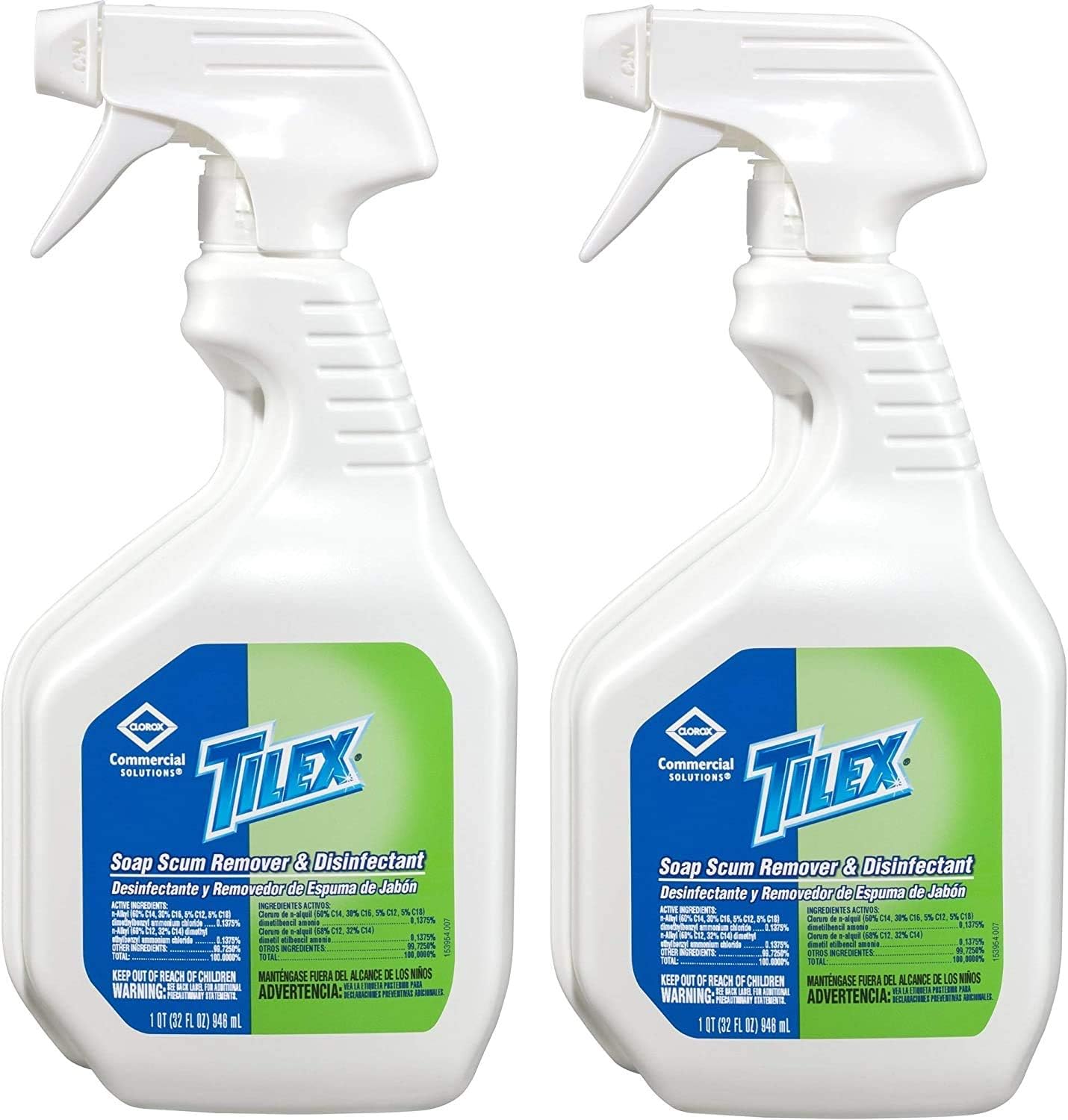 Tilex Bathroom Cleaner, Spray Bottle, Lemon Scent, 32 Fl. Oz Pack of 2 (Packaging May Vary