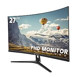 CRUA 27" Curved Monitor, FHD(1920x1080P) VA