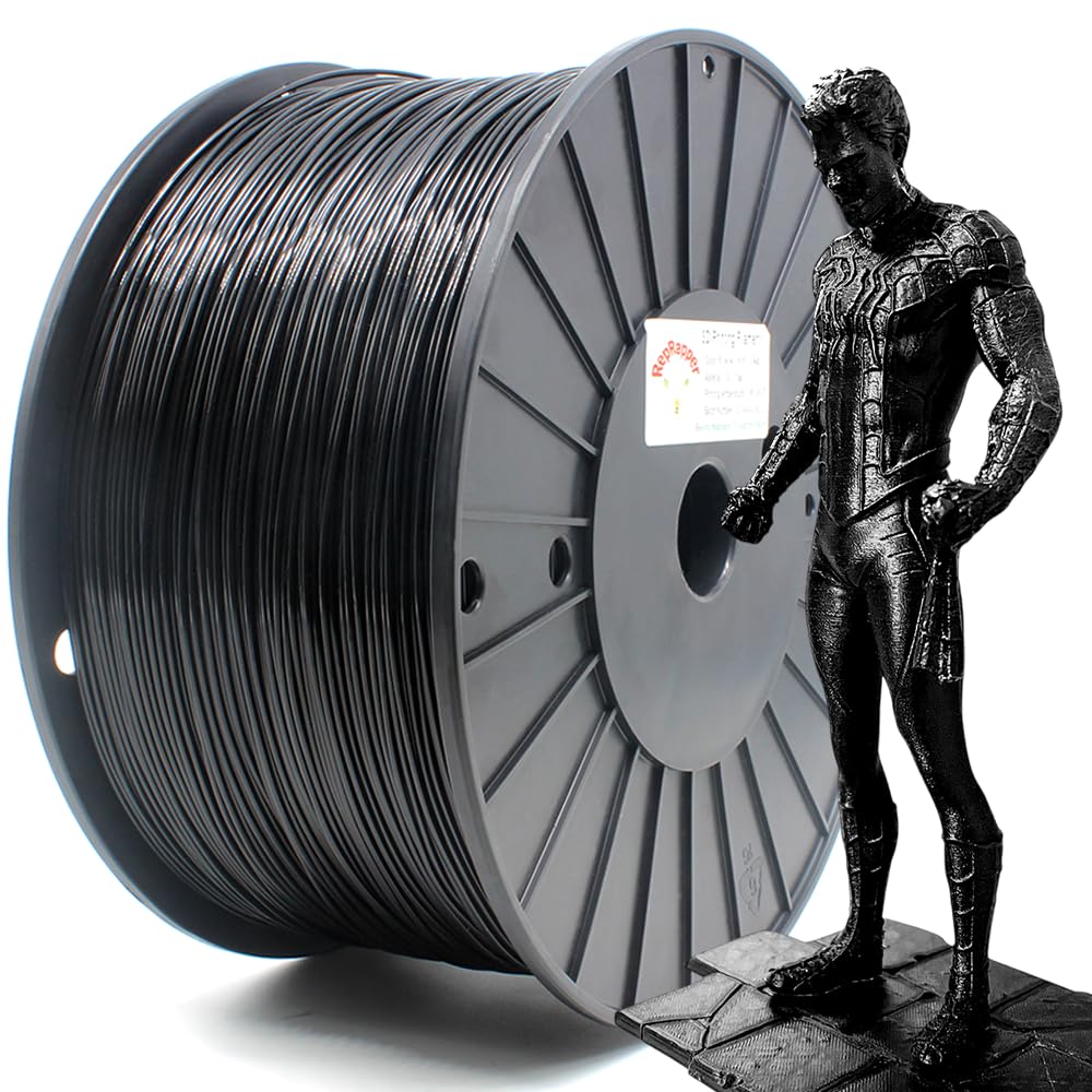 RepRapper 3KG(6.6 LBS) PLA Plus (PLA+) Filament 1.75mm, Toughness Enhanced 3D Printer Filament, Fit Most 3D FDM Printers, Dimensional Accuracy +/- 0.03 mm, 3kg Spool(6.6 LBS), Modified Pla Black
