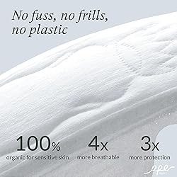 100% Organic Pads for Women, Ultra Thin Feminine