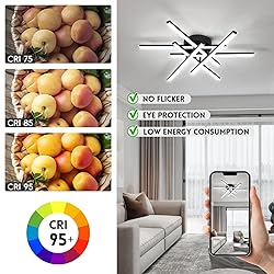 CANEOE Sputnik Modern Led Ceiling Light,50W LED