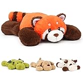 Mushymallow Weighted Red Panda Stuffed Animal Soft Weighted Plushes Cute Red Panda Plush Toy Birthday Gift for Boys Girls Kids Adults (20" 3.3 lbs)