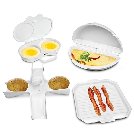 4 pcs microondas utensilios de cocina Set - Bacon cocina ...