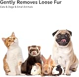 Aumuca Cat Dog Brush with Release Button Deshedding Tool for Long or Semi-Short view 8