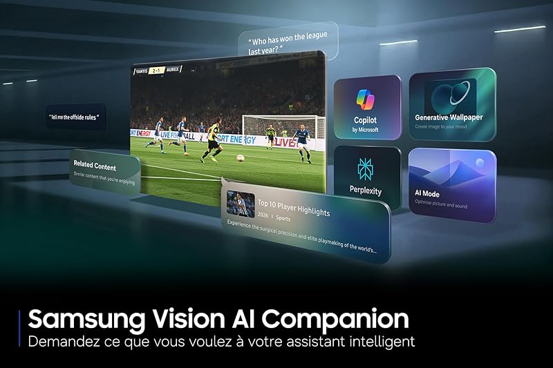 TV 55U8075H Crystal UHD 4K 55 pouces (138 cm) Smart TV 2026