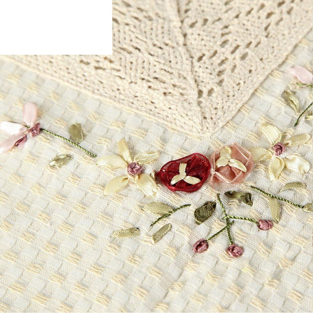 Simple embroidered tablecloth/fabrics /dining desk mats/Pastoral cotton and linen tablecloth/ fashion table cloth/ table cloth/ square wash cloth-A 85x140cm(33x55inch)
