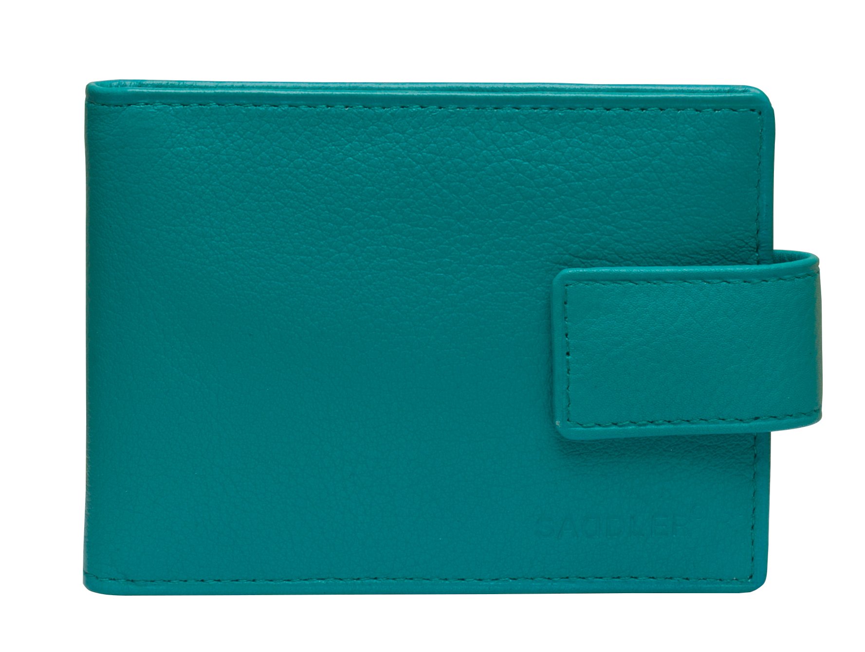 SADDLER "Robyn Cardholder – RFID Protected Real Leather Slim Wallet with 12 Card Slots – Compact East-West Card Case - Gift Boxed