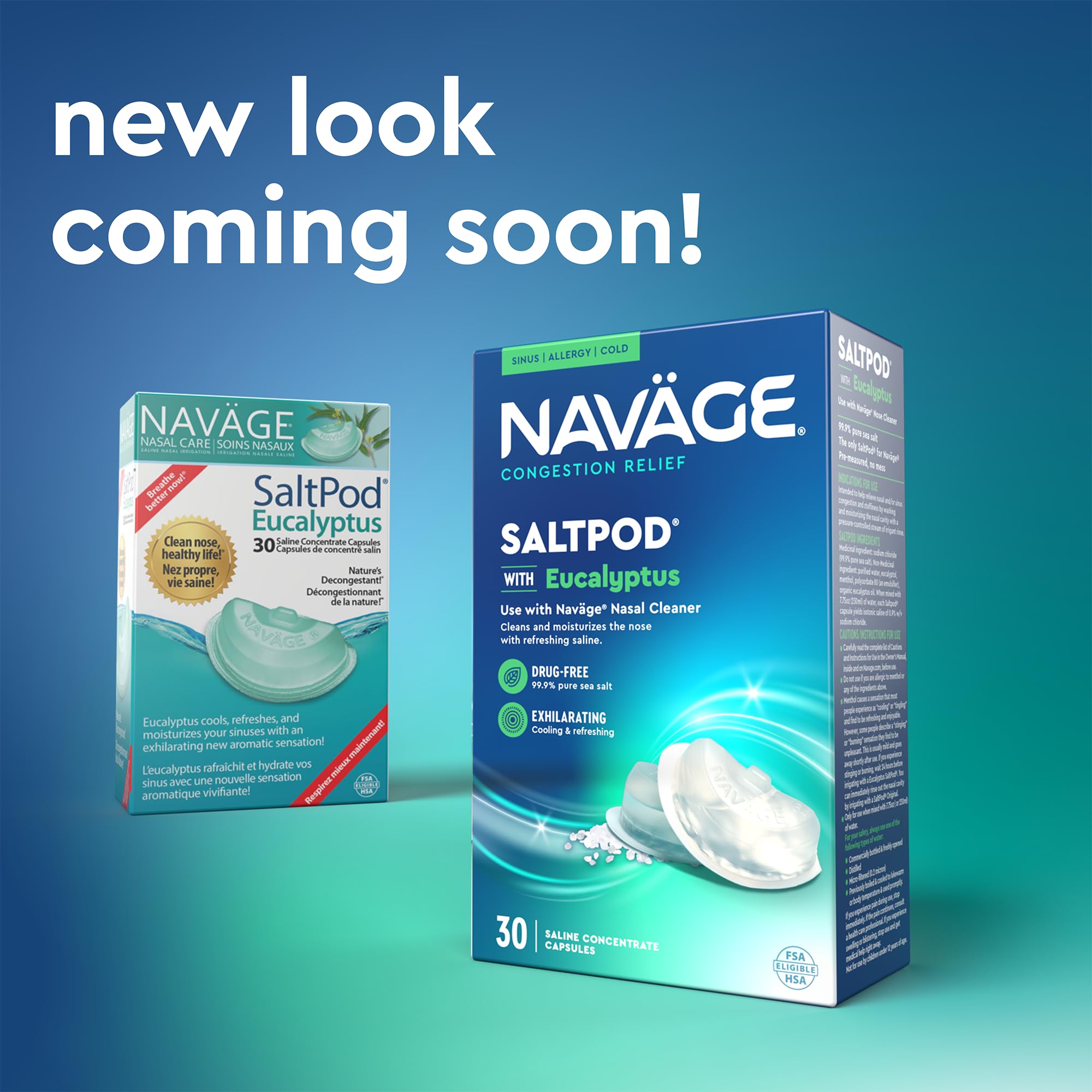 Navage Eucalyptus SaltPod Bundle: 3 Eucalyptus SaltPod Capsule 30-Packs (90 SaltPods)